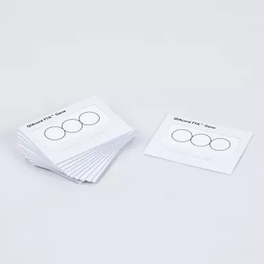 FTA Gene Card, Non-Indicating, 3 Sample Areas (75uL each), 225uL/Card, 100/Pk